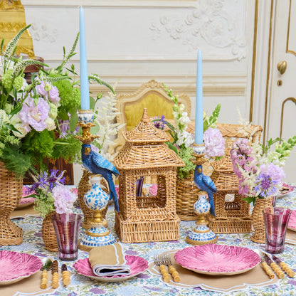 Natural Rattan Pagoda Lantern Set