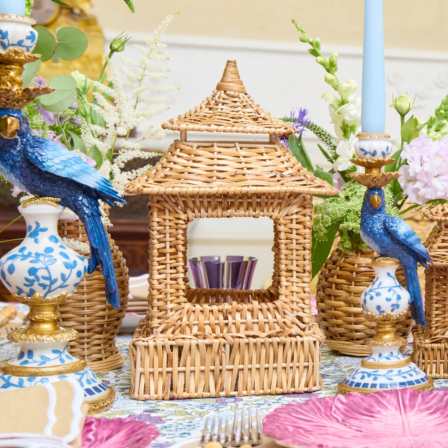 Rattan Pagoda Lantern
