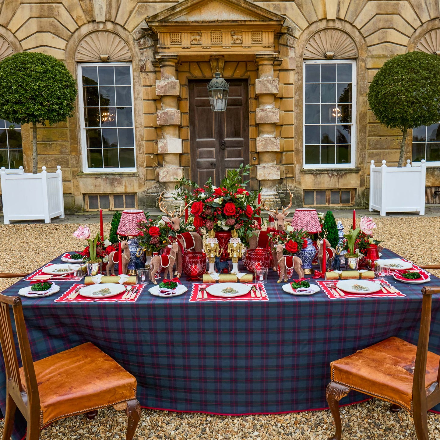 Red Elizabeth Placemats (Set of 4)