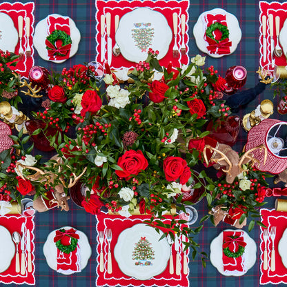 Red Elizabeth Placemats (Set of 4)