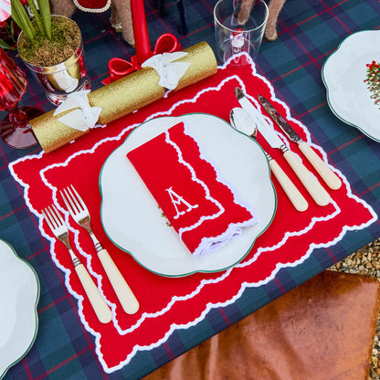 Red Elizabeth Placemats (Set of 4)