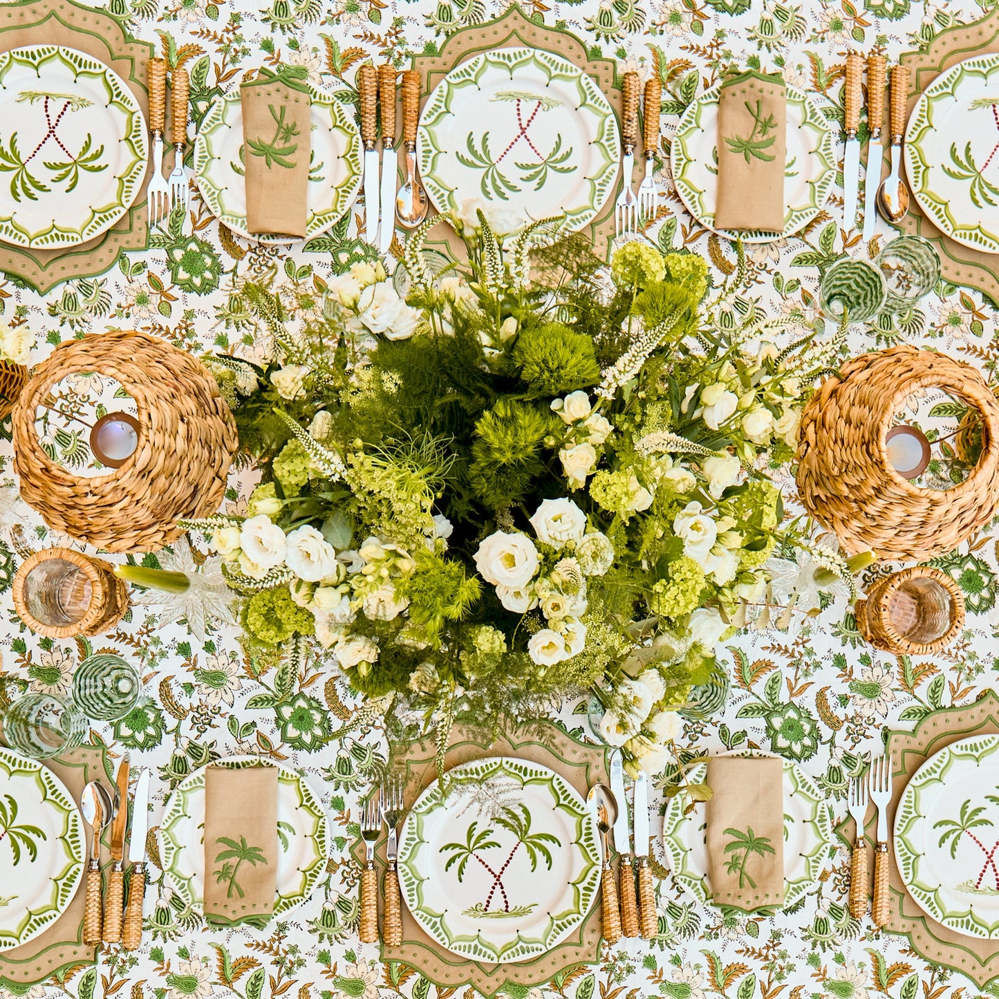 Jardin de Palmier Dinner & Starter Plates (Set of 8)