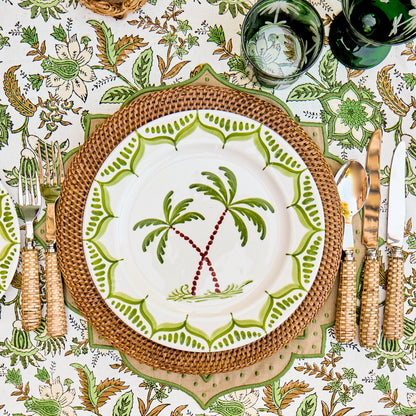 Brown Rattan Charger Plates (Set of 4)