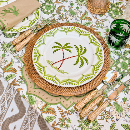 Jardin de Palmier Dinner & Starter Plates (Set of 8)