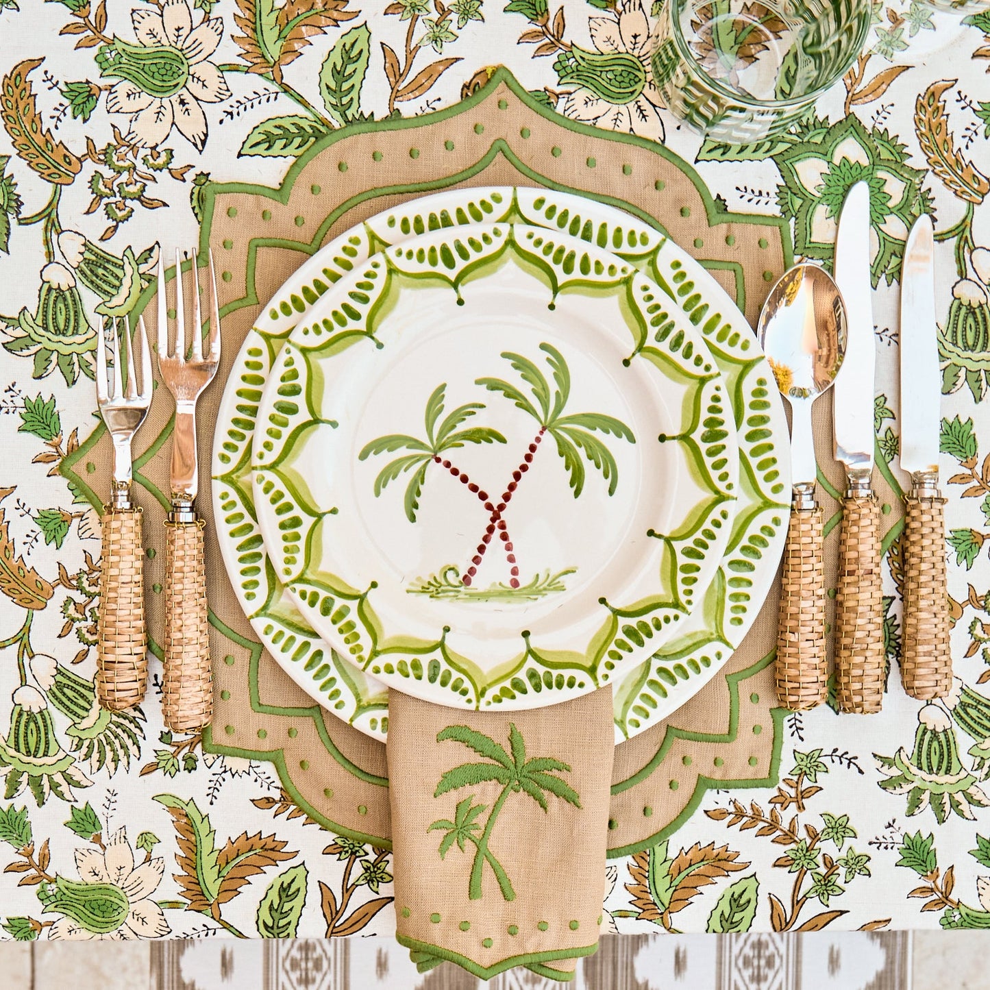 Jardin de Palmier Dinner & Starter Plates (Set of 8)