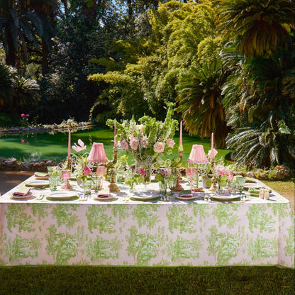 Pink & Green Santa Kristina Dinner & Starter Plates (Set of 8)