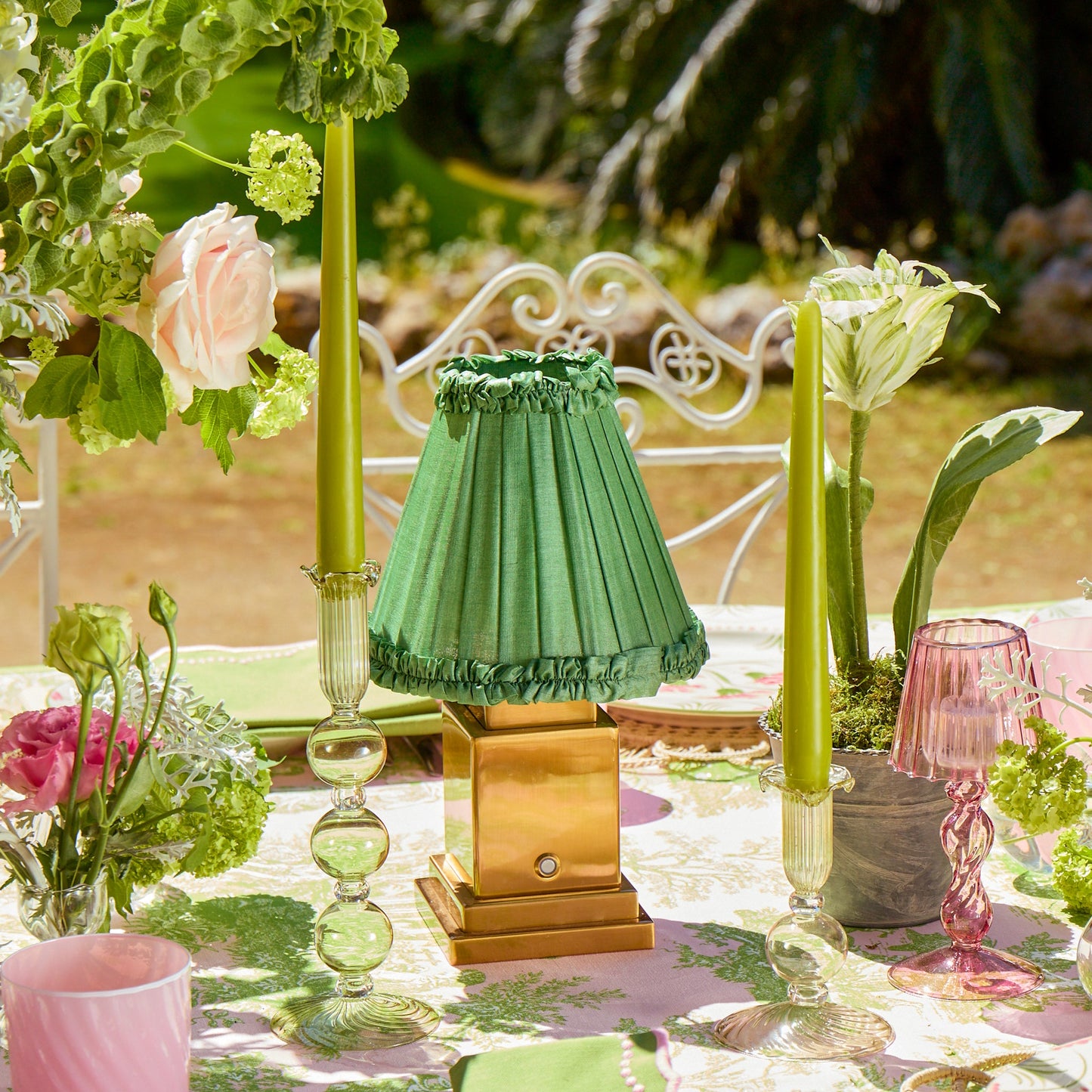 Green Small Eden Candle Holders (Pair)
