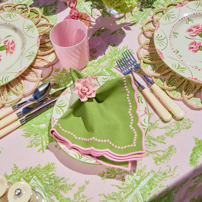 Green & Pink Gisele Napkins (Set of 4)