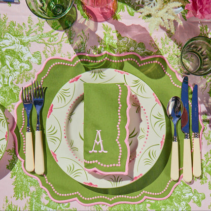 Green & Pink Gisele Placemats & Napkins (Set of 4)