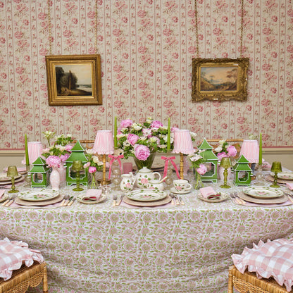 Pink & Green Agatha Tablecloth