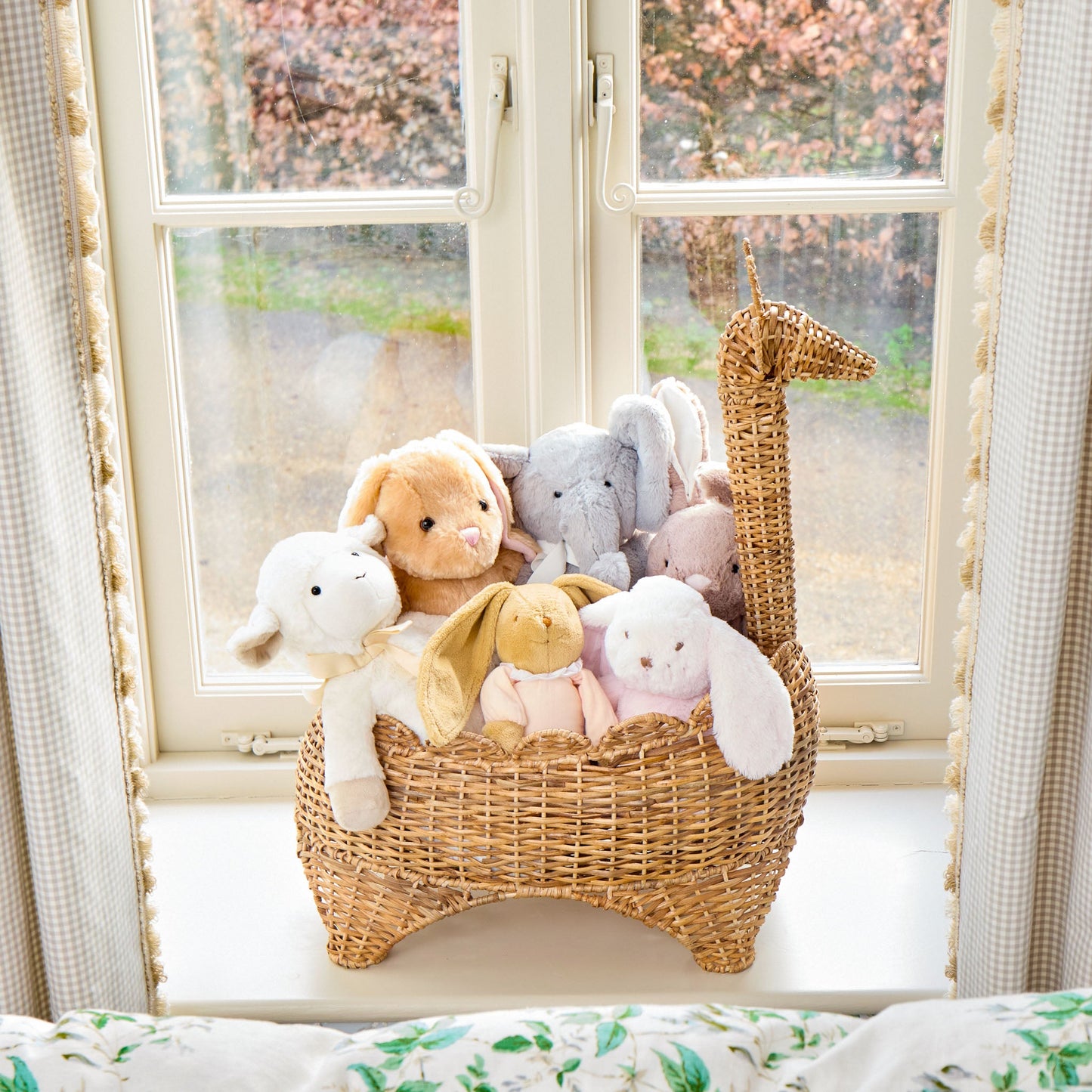 Rattan Giraffe Storage Basket