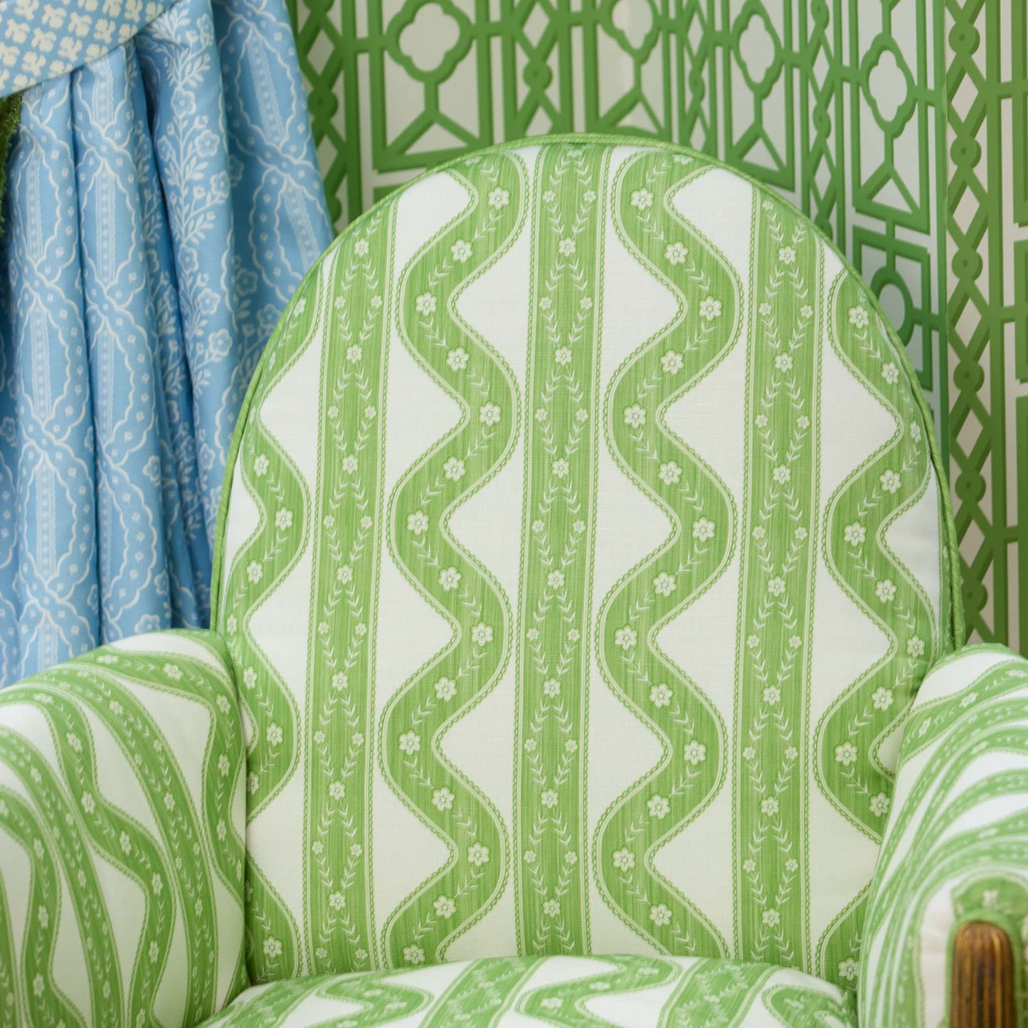 Green Theodora Fabric