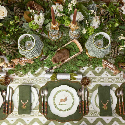 Olive Ikat Tablecloth