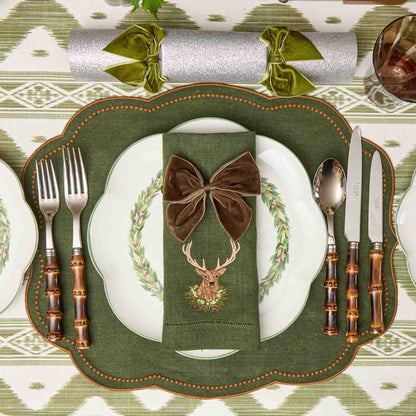Chocolate Brown Napkin Bows (Set of 4)