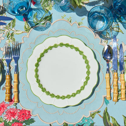Green Laurel Dinner Plate