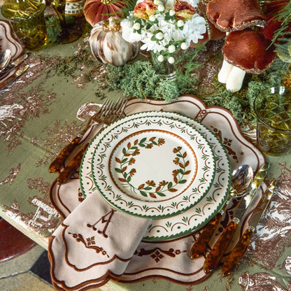 Taupe & Chocolate Doris Napkins (Set of 4)