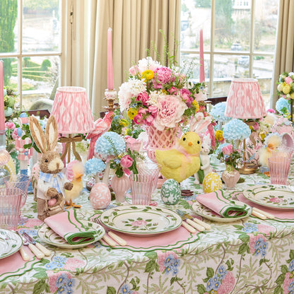 Pink & Blue Lady Isabella's Garden Tablecloth