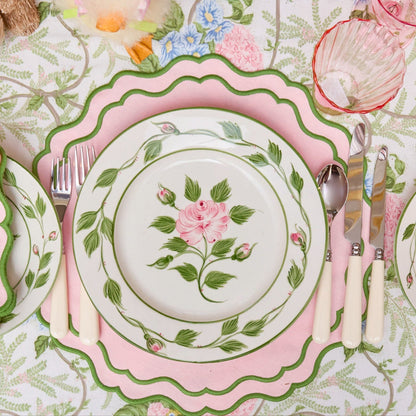 Pink & Blue Lady Isabella's Garden Tablecloth