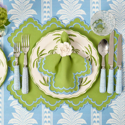 Blue Rattan Cutlery (5 Piece)