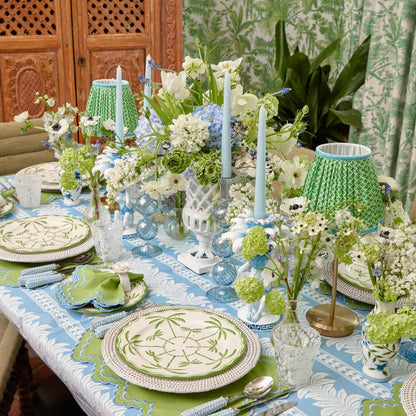 Green & Blue Lotus Lampshade (18cm)