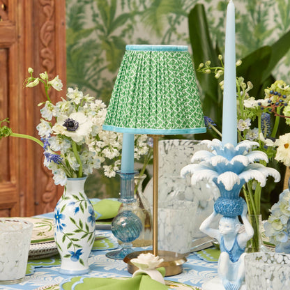 Green & Blue Lotus Lampshade (18cm)