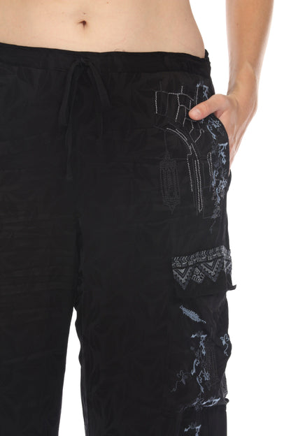 Johnny Was Biya Embroidered Bekki Cargo Pants B68024 *