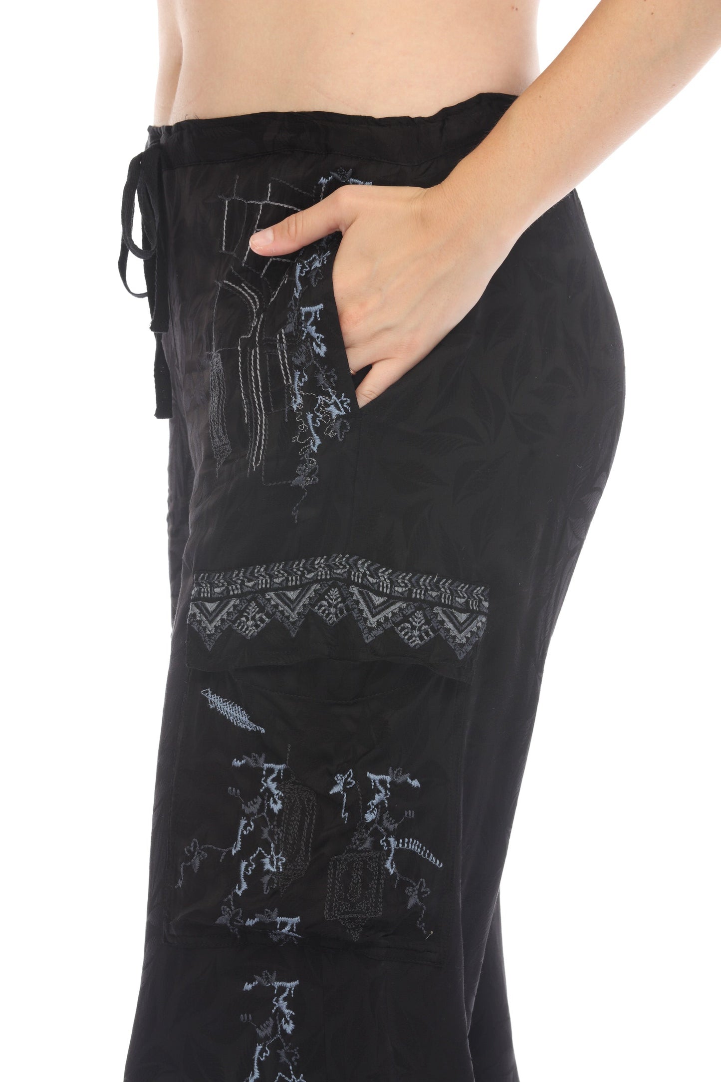 Johnny Was Biya Embroidered Bekki Cargo Pants B68024 *