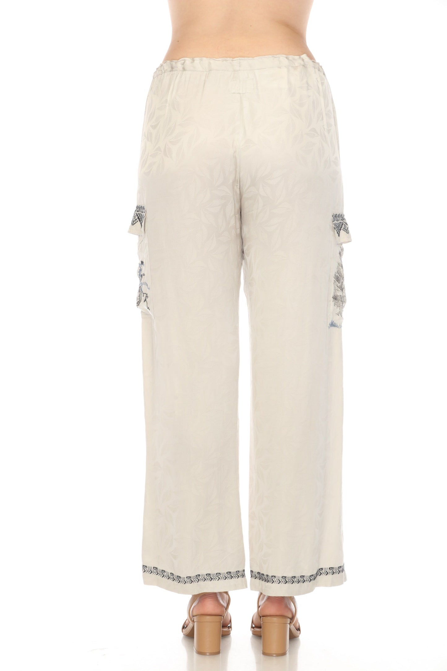Johnny Was Biya Embroidered Bekki Cargo Pants B68024 *