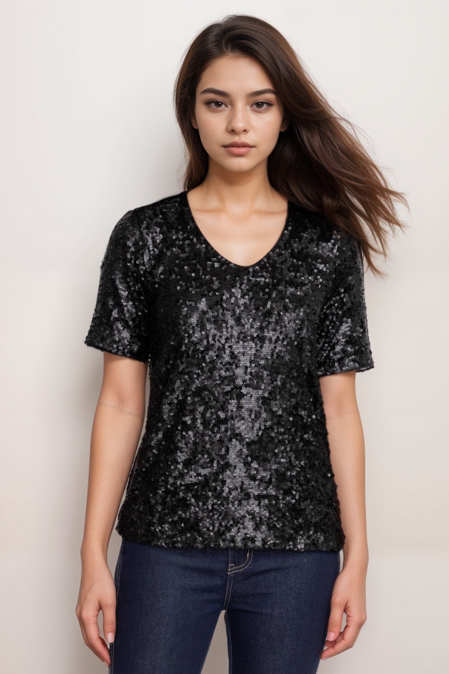Johnny Was Bradley Sequin Blouse C17924-9 *
