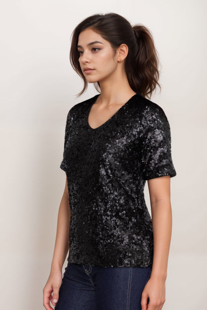 Johnny Was Bradley Sequin Blouse C17924-9 *