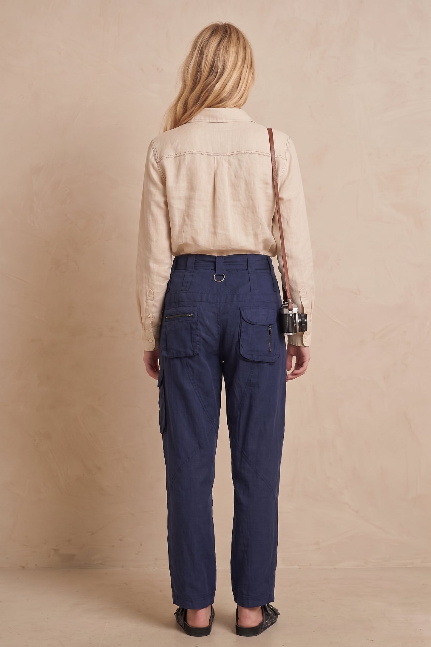 Johnny Was Calme Blue Nights Hailey Cargo Pant O60425-9