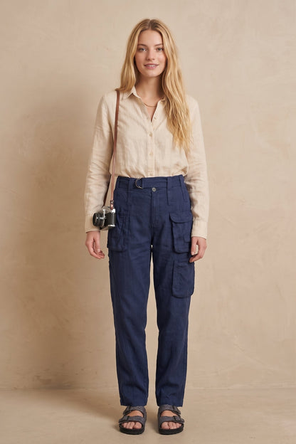 Johnny Was Calme Blue Nights Hailey Cargo Pant O60425-9