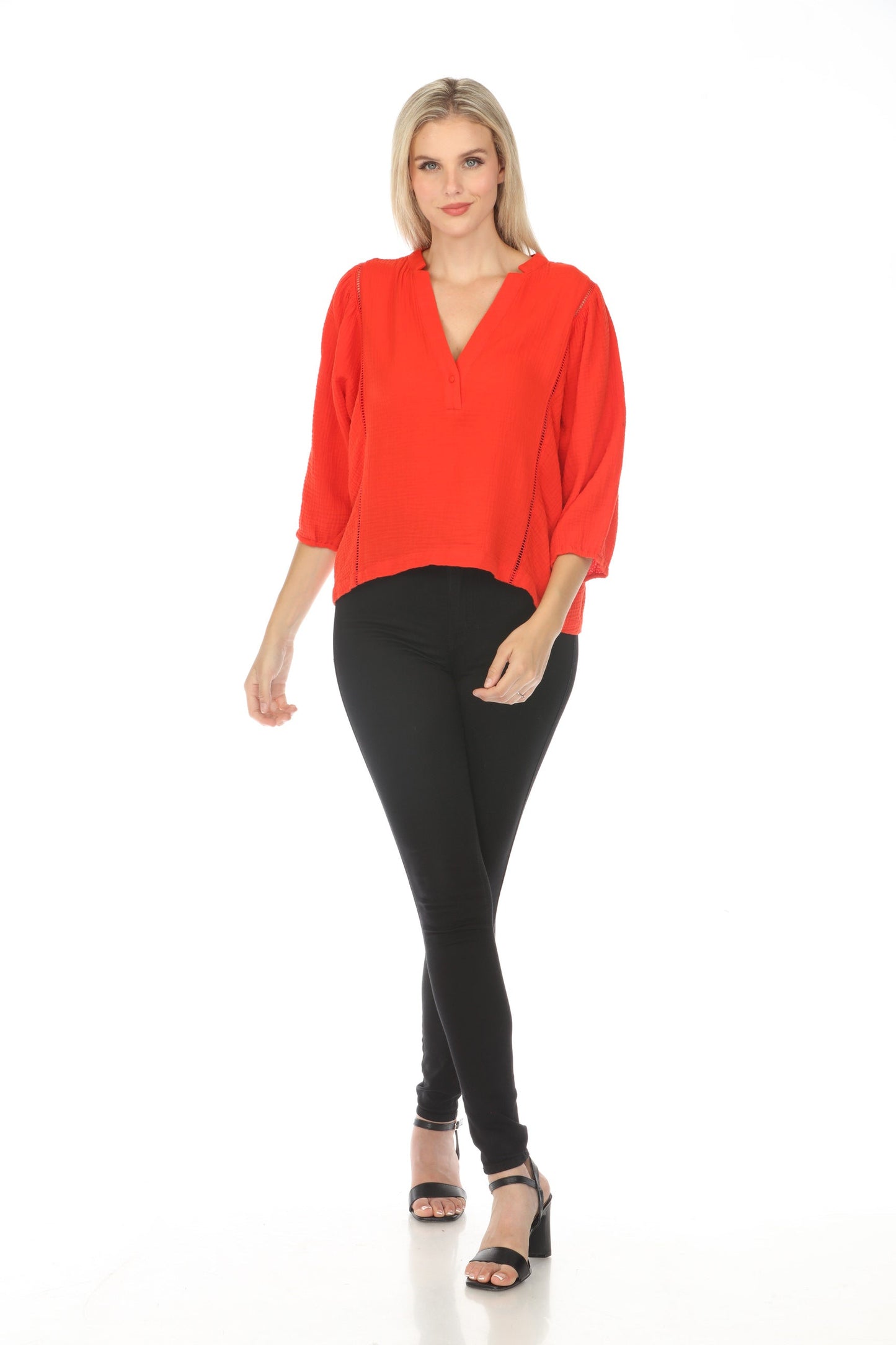 Johnny Was Calme Gauze Bishop Sleeve Blouse O21051-5 *