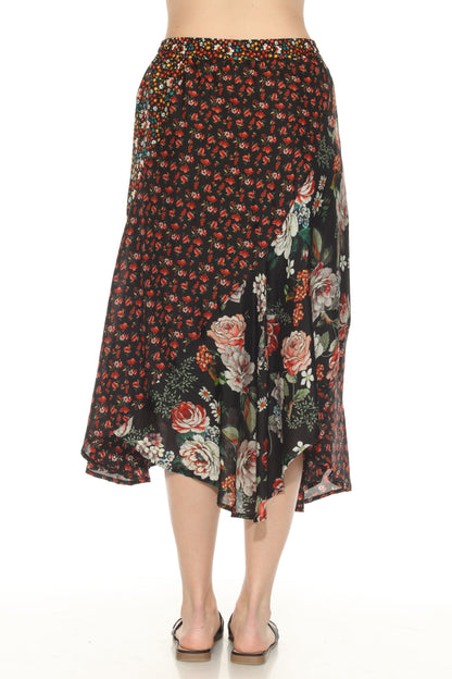 Johnny Was Chamylla Floral Midi Skirt C71524AO