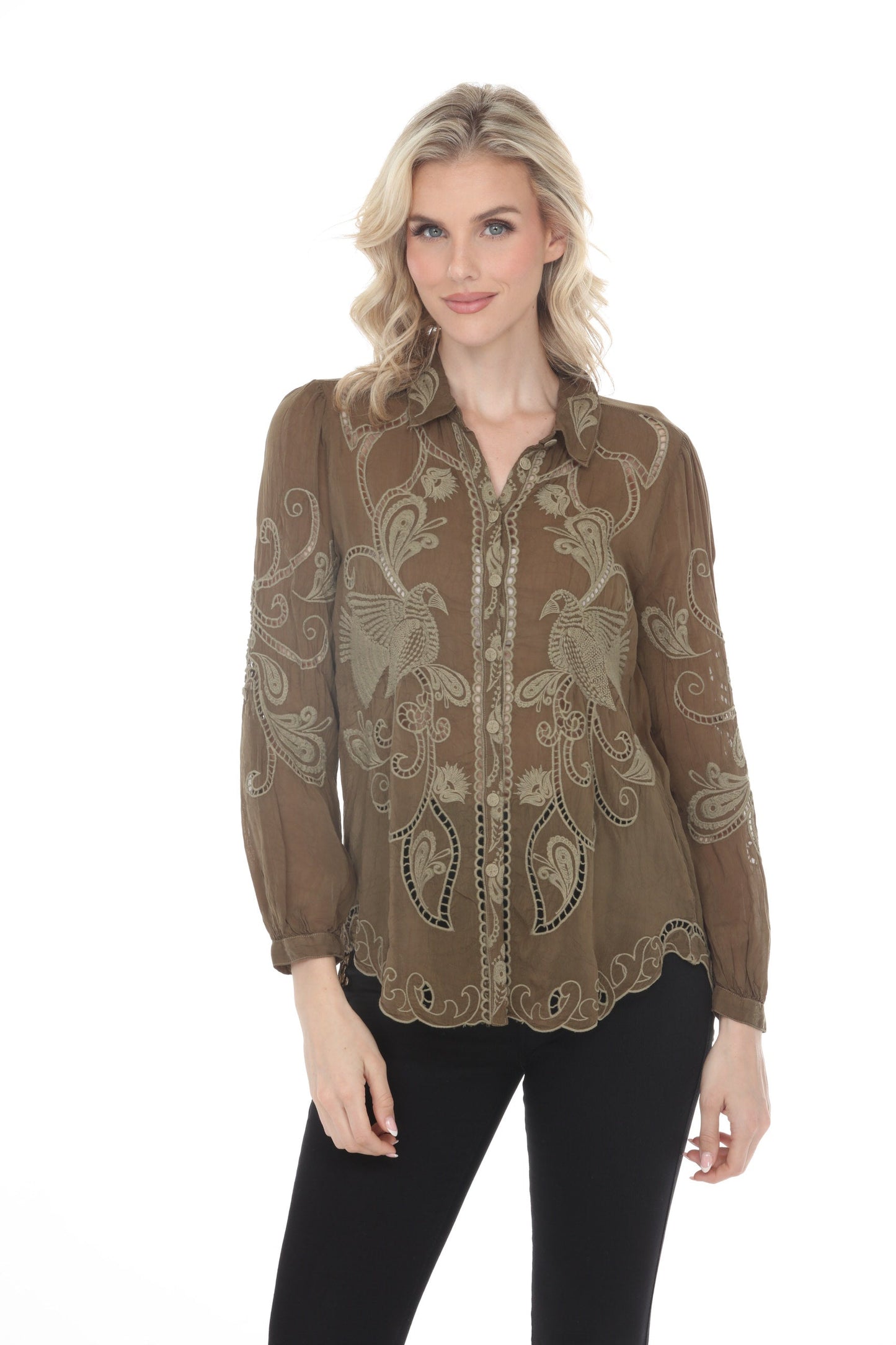 Johnny Was Chryssie Camp Shirt C16925-6S*