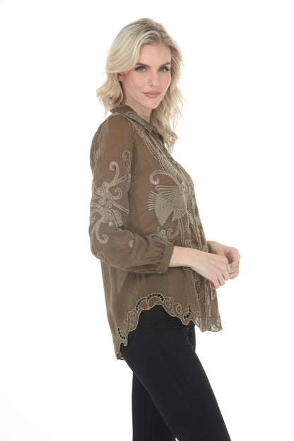Johnny Was Chryssie Camp Shirt C16925-6S*