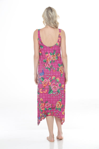 Johnny Was Pink Floral The Tank Sleep Dress MS8425