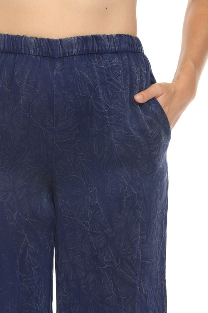 Johnny Was Jade Blue Corianne Easy Pants L60024