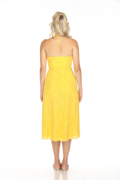 Johnny Was Jade Eden Halter Midi Dress L37524 *