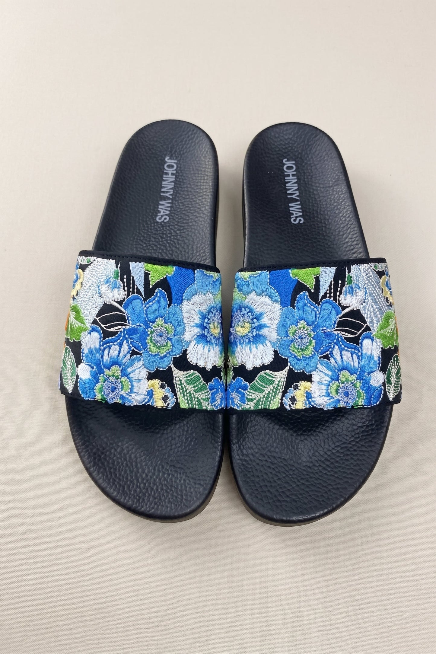 Johnny Was Jenn Embroidered Pool Side Slide JWS23624-0