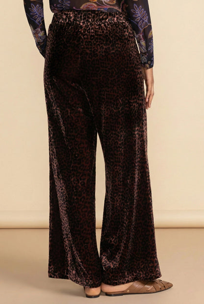 Johnny Was JWLA Brown Wide Leg Velvet Pant J65025-8