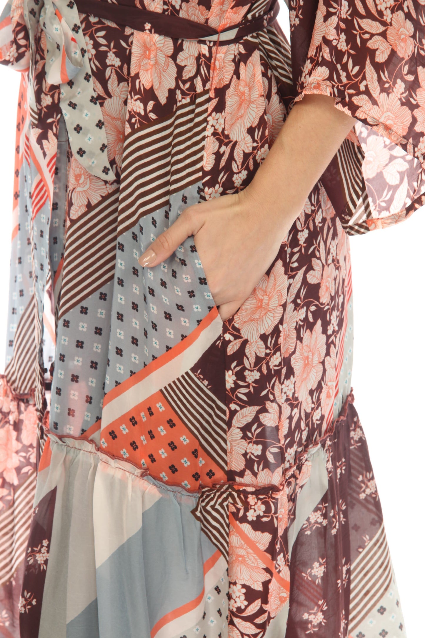 Johnny Was Roslyn Astrid Floral Belted Long Kimono Boho Chic C41722A6