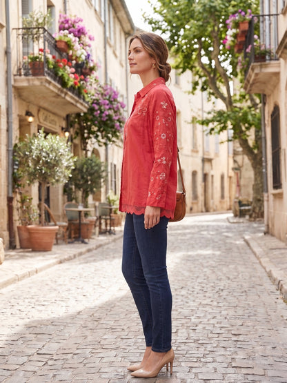 Johnny Was The Audrey Oversized Shirt C10925-7