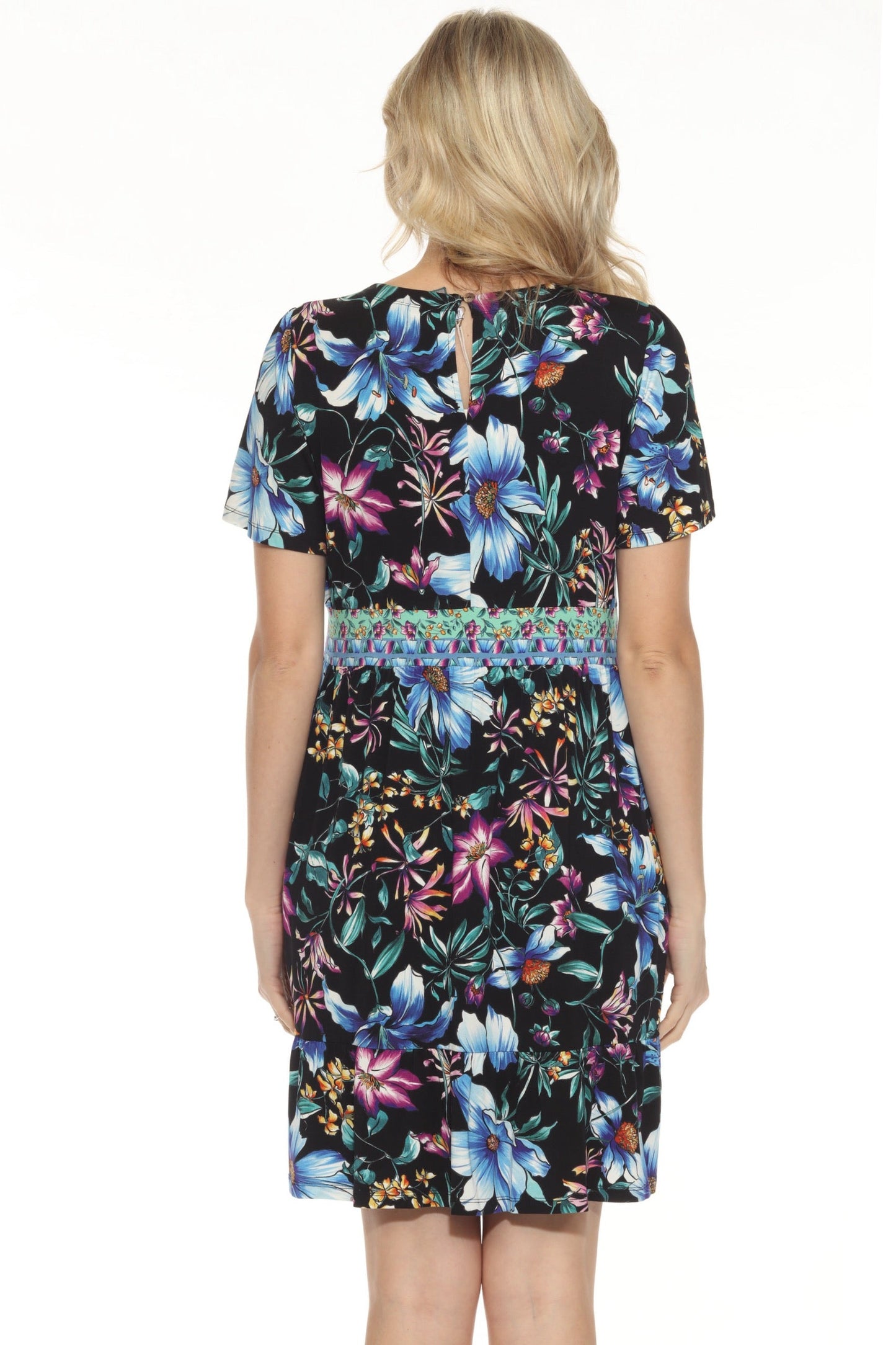 Johnny Was The Janie Favorite Floral Keyhole Tier Dress T37825-2