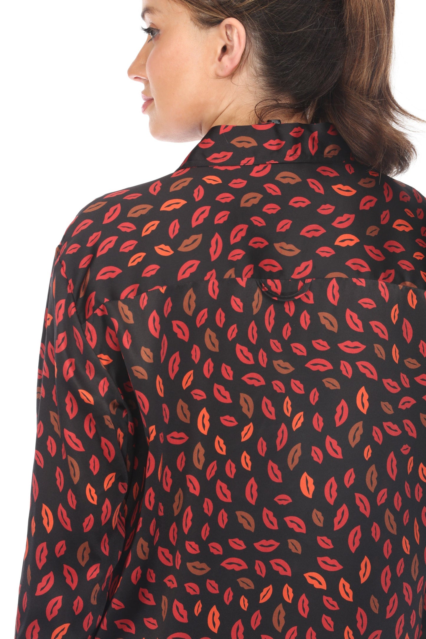Johnny Was Workshop Amora Boxy Charmeuse Shirt W13523