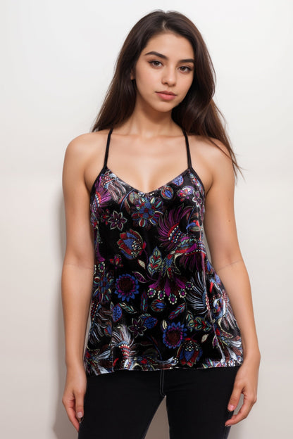 Johnny Was Workshop Velvet Tank Top W12324-9