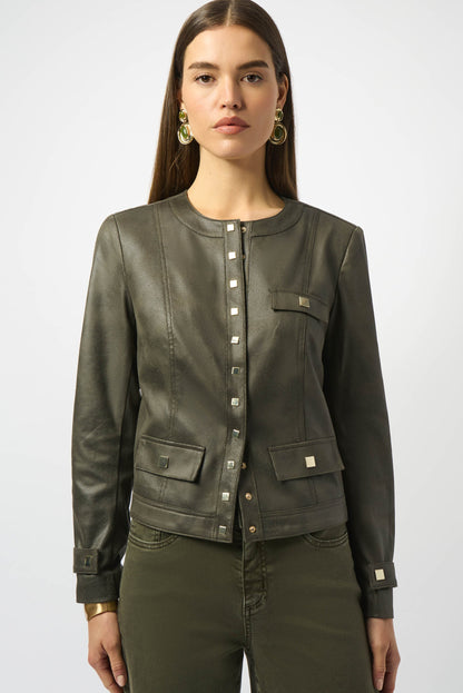 Joseph Ribkoff Long Sleeve Faux Suede Jacket 253935-R