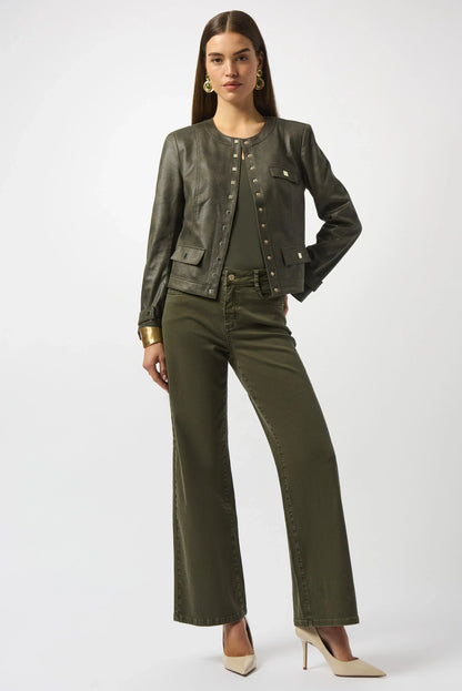 Joseph Ribkoff Long Sleeve Faux Suede Jacket 253935-R