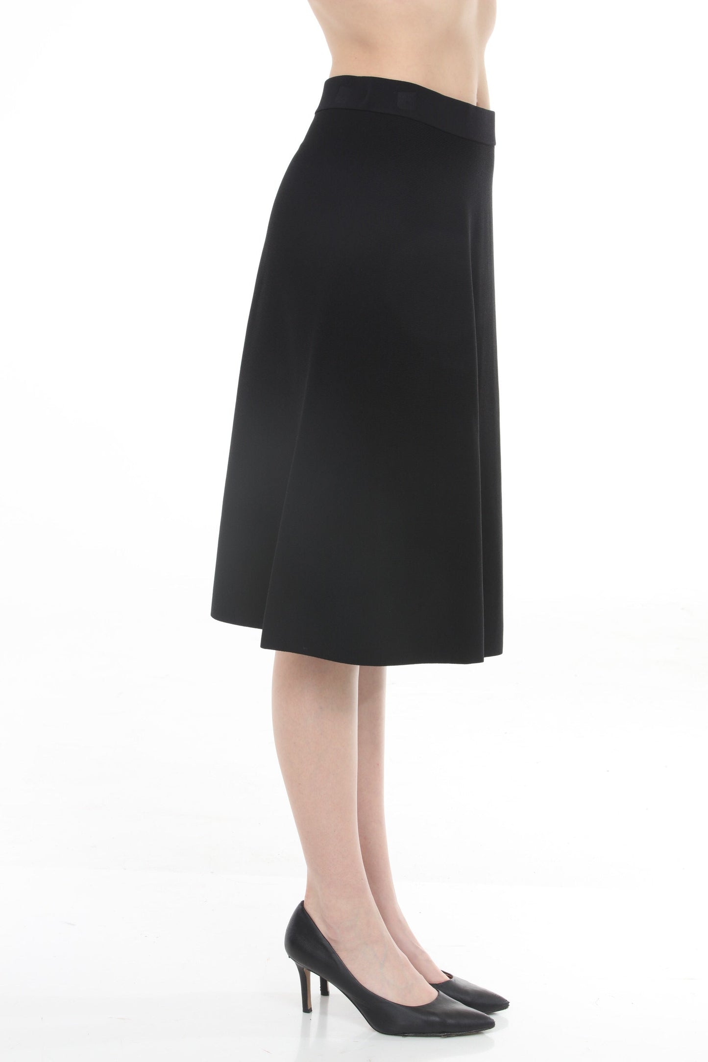 Joseph Ribkoff High-Waist Sweater Knit A-Line Skirt 261745