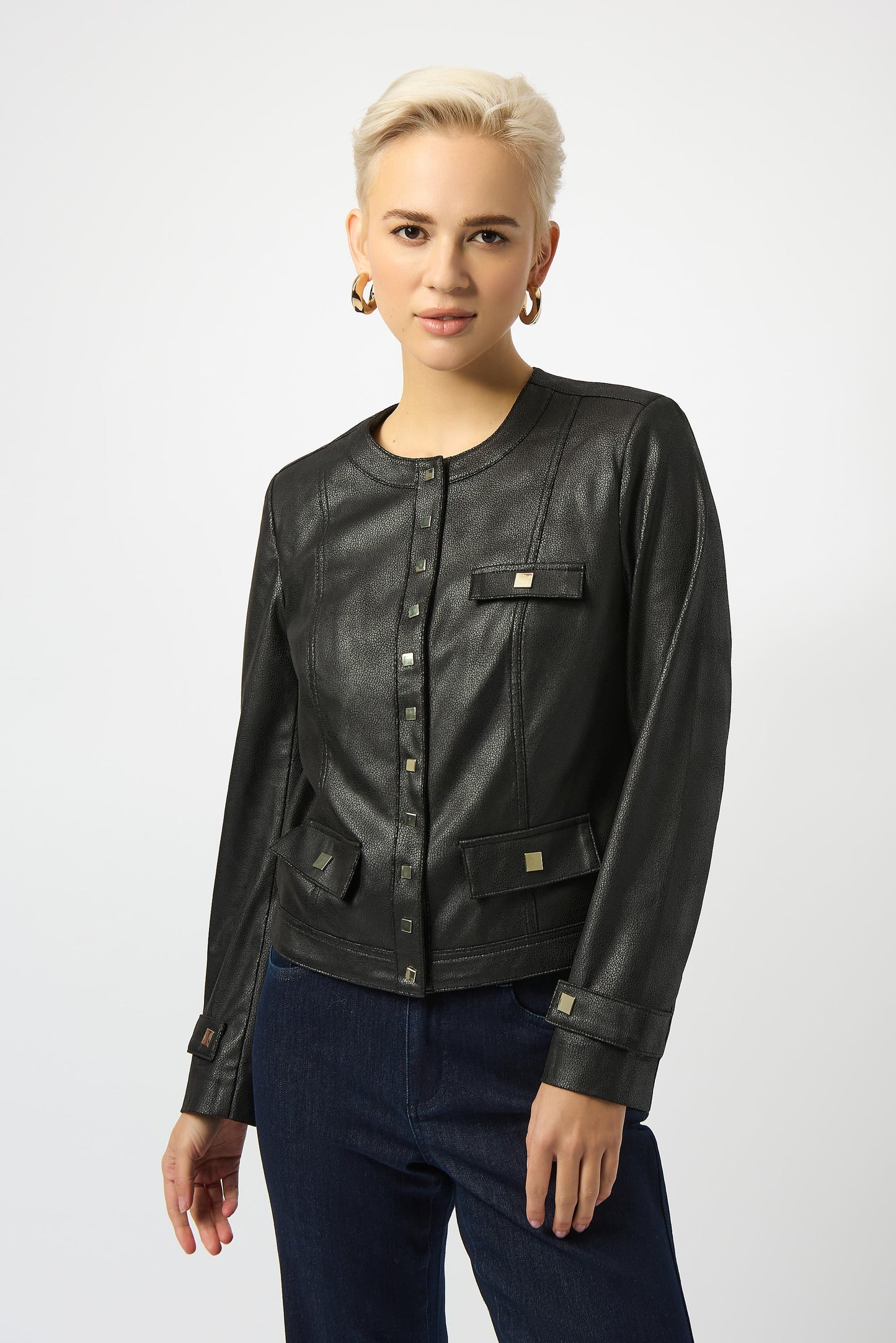 Joseph Ribkoff Long Sleeve Faux Suede Jacket 253935-R